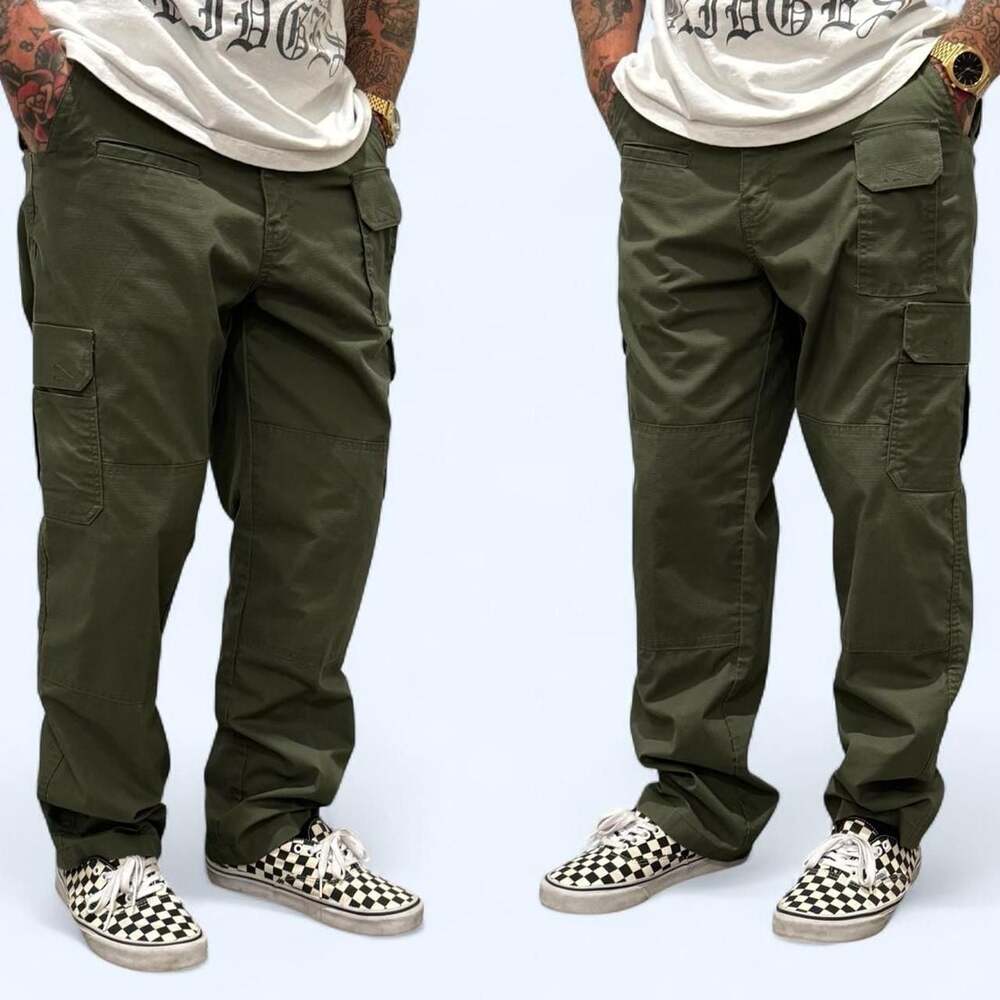 Ryno Gear Tactical Cargo Pants Olive Green Size 34